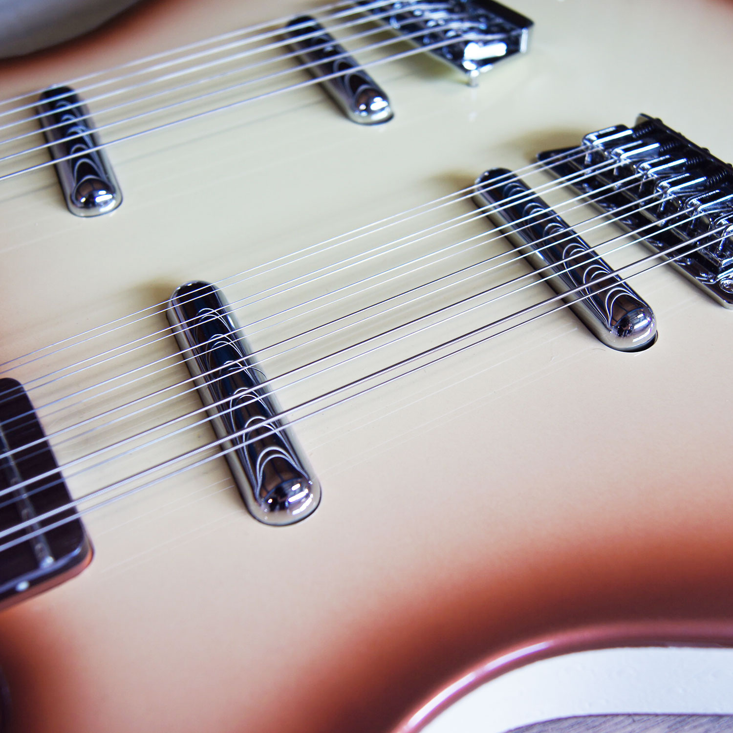 Danelectro ダンエレクトロ DOUBLE NECK 6-12 WHT ダブルネック