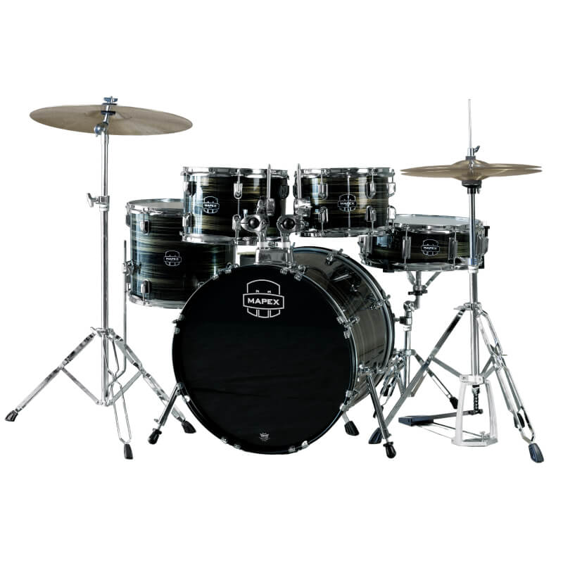 COMET DRUM SET EBONY YELLOW GRAIN