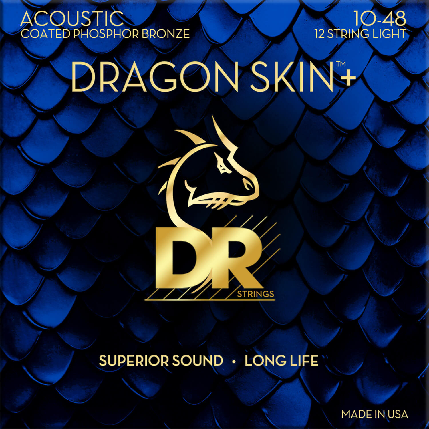 DRAGON SKIN＋ Phosphor Bronze DAP-10/12 (LIGHT 12 STRINGS)