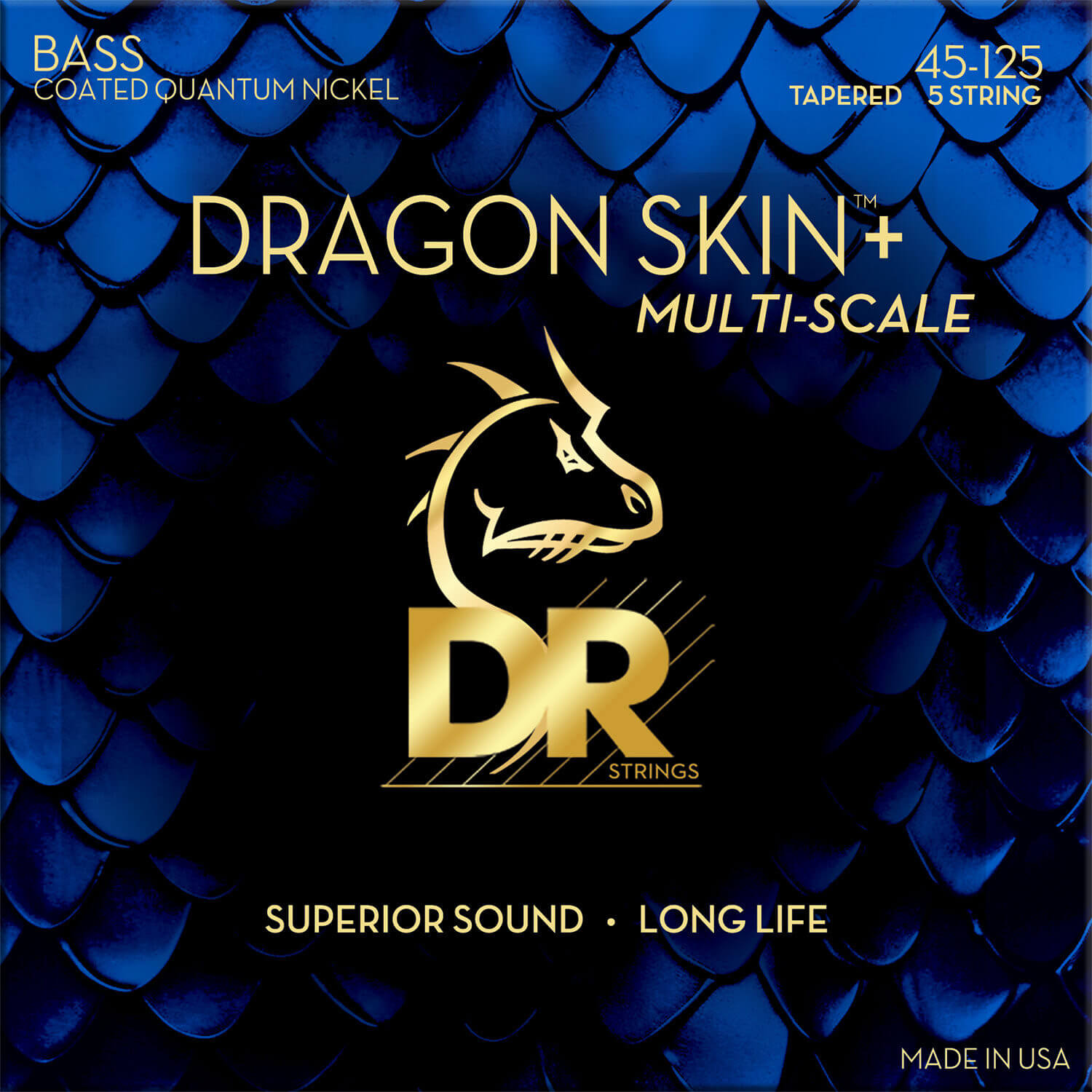 DRAGON SKIN＋Quantum Nickel for Bass DBQM5-45 (MEDIUM MULTI SCALE 5STRINGS)