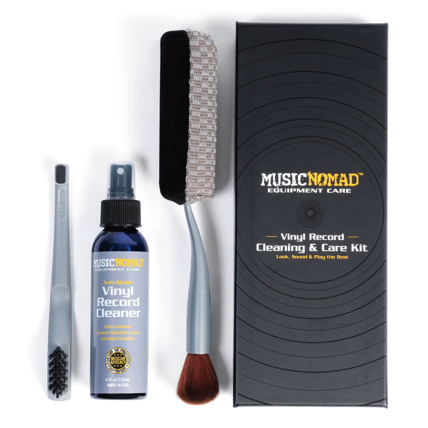 MN890-6 ‘n 1 Next Level Vinyl Record Cleaning & Care Kit-
