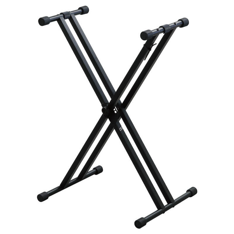 組み立て式スチール製XX型キーボード・スタンド KS-29WA BLK