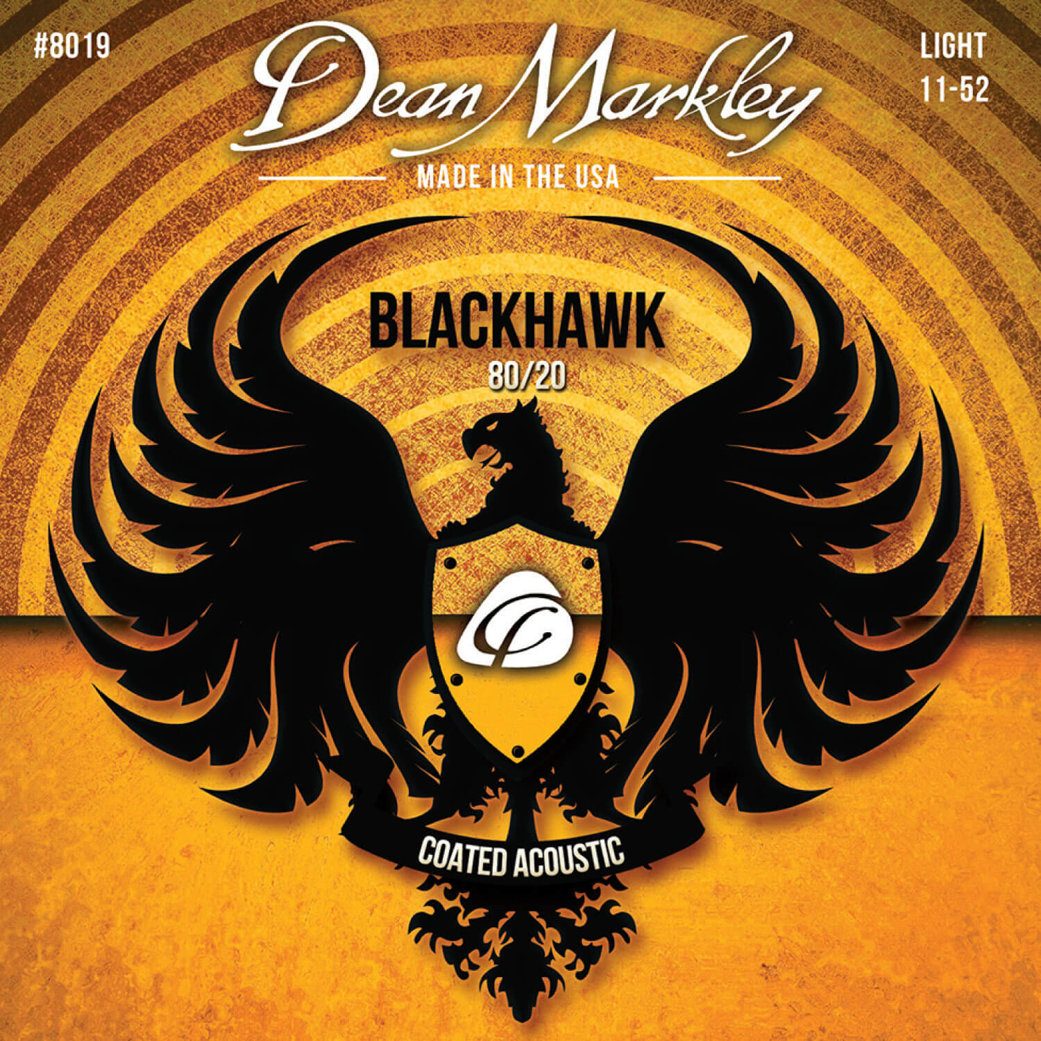 Blackhawk Coated 80/20 Acoustic Strings LIGHT [DM8019]