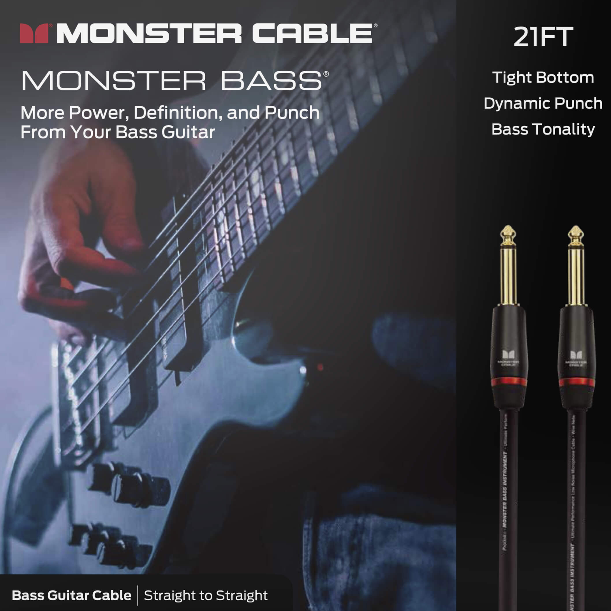Monster Bass Instrument Cable [M BASS2-21]