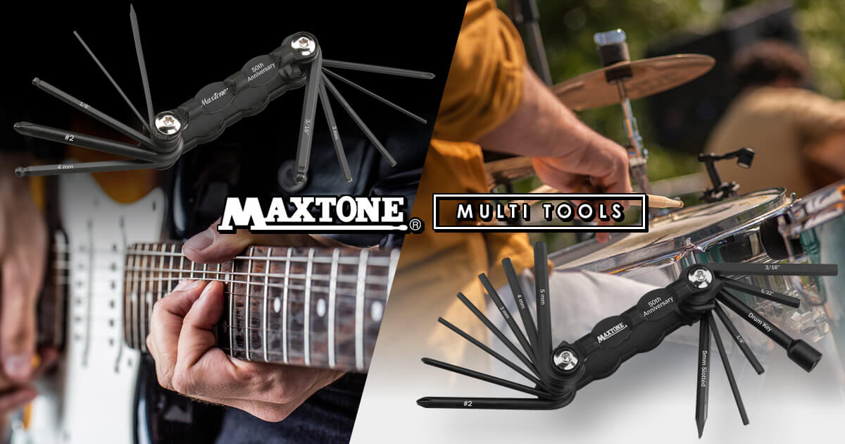 MAXTONEからコンパクトなギター用＆ドラム用マルチツール登場