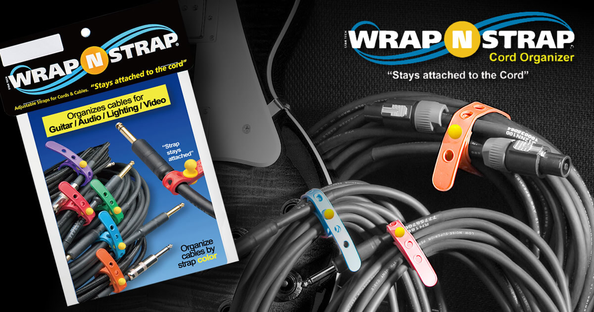 エコで清潔、使いやすいケーブル収納アイテム「Wrap-N-Strap」