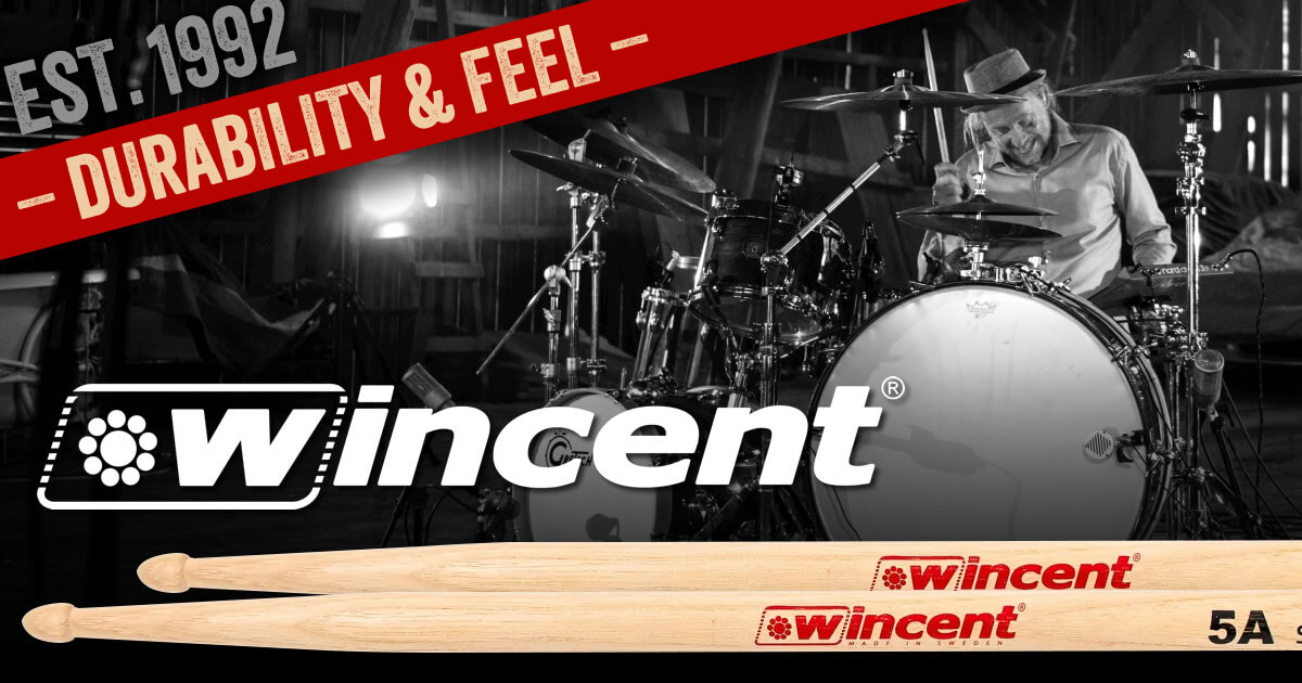 スウェーデンのドラムスティックブランド「wincent(ウィンセント)」