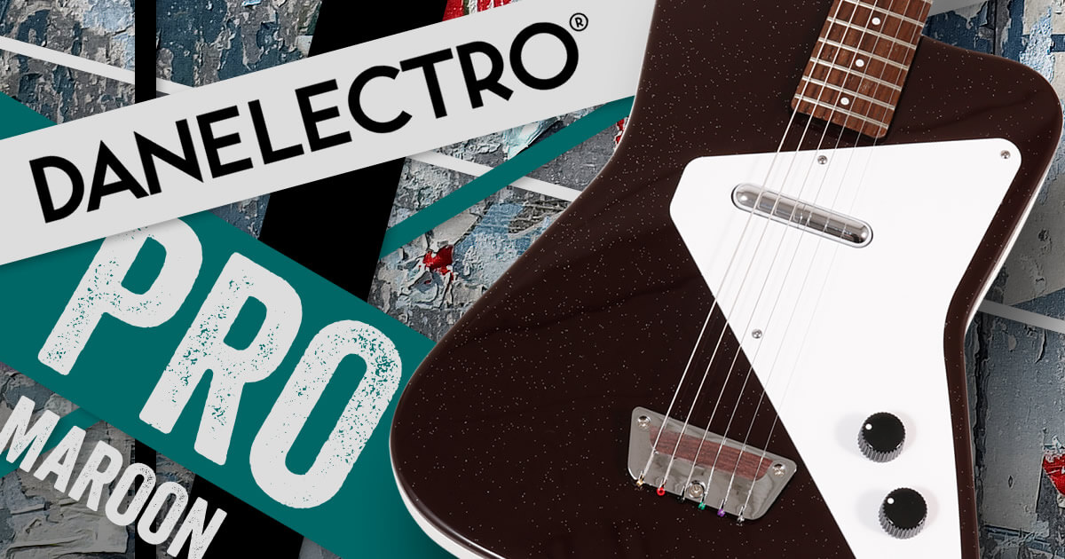 1950年代のオリジナルモデルを忠実に再現!当時のヘッドストック形状により近づけた「DANELECTRO PRO MAROON」