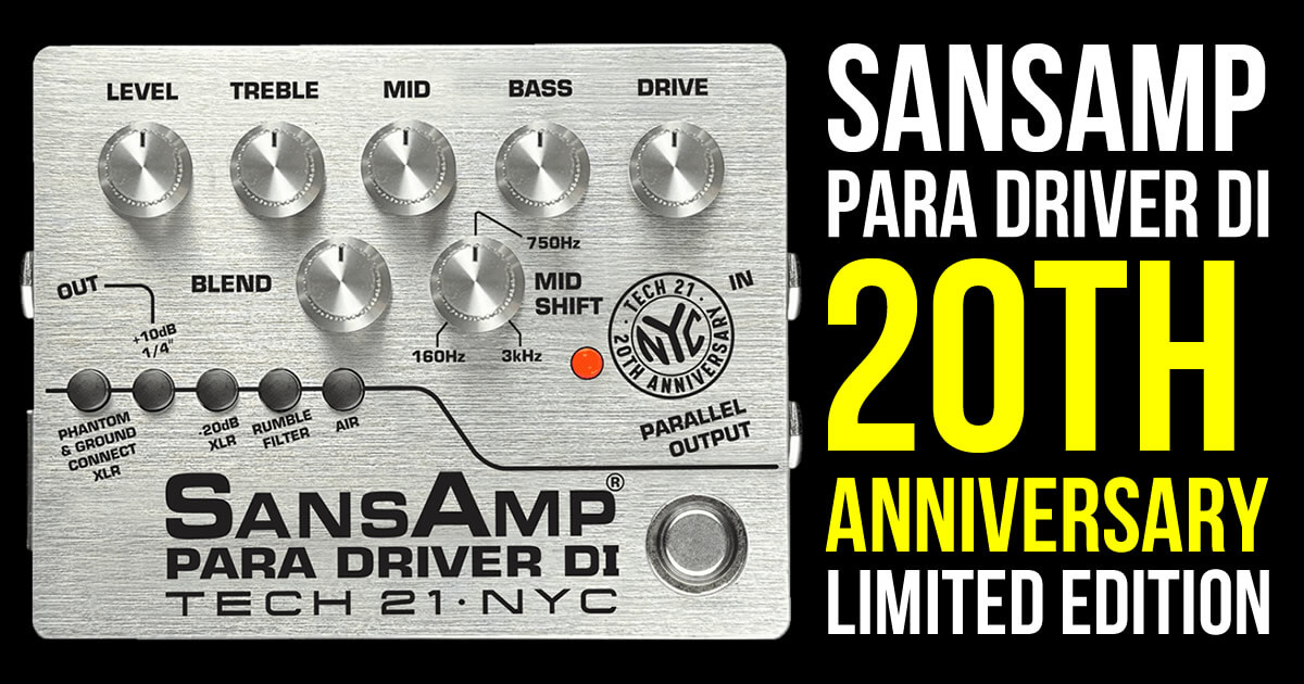 世界限定500台の「TECH21 20th Anniversary Limited Edition PARA DRIVER DI」