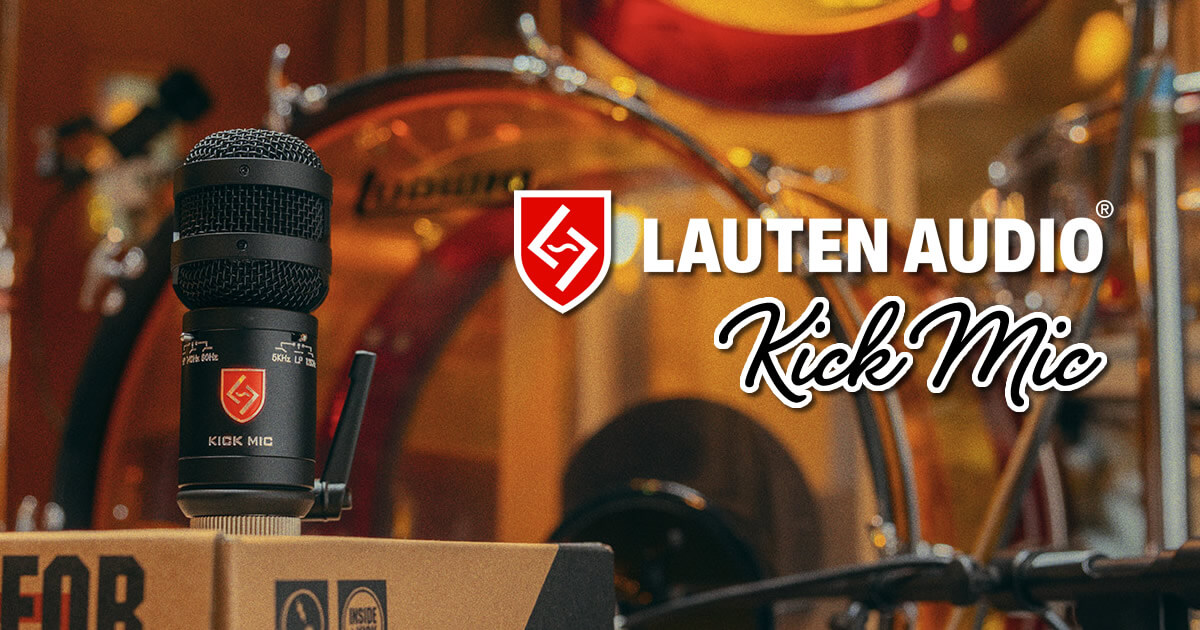 LAUTEN AUDIOからバスドラム収音用コンデンサーマイク「KICK MIC」登場