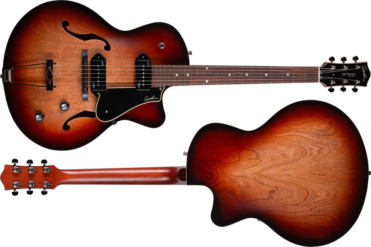 Godin 5th avenue KingpinⅡ cw プレイヤー目線の万能アーチトップ「Godin 5th Avenue CW Kingpin II
