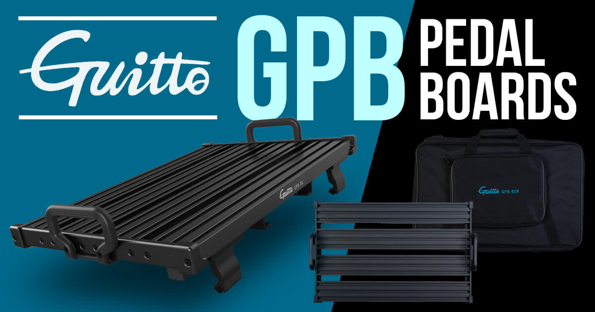 軽量かつ強靭なアルミ合金フレームに折りたたみ式アンダーシャーシを備えたペダルボード「Guitto GPB Series」