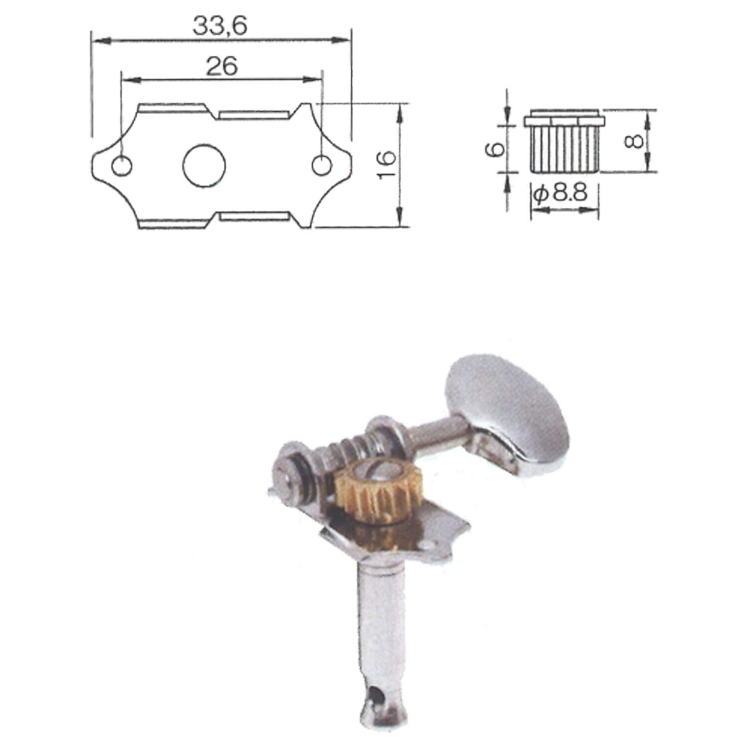 福袋 GM-ST3 キクタニ ギター マシンヘッド ペグ GUITAR PEG