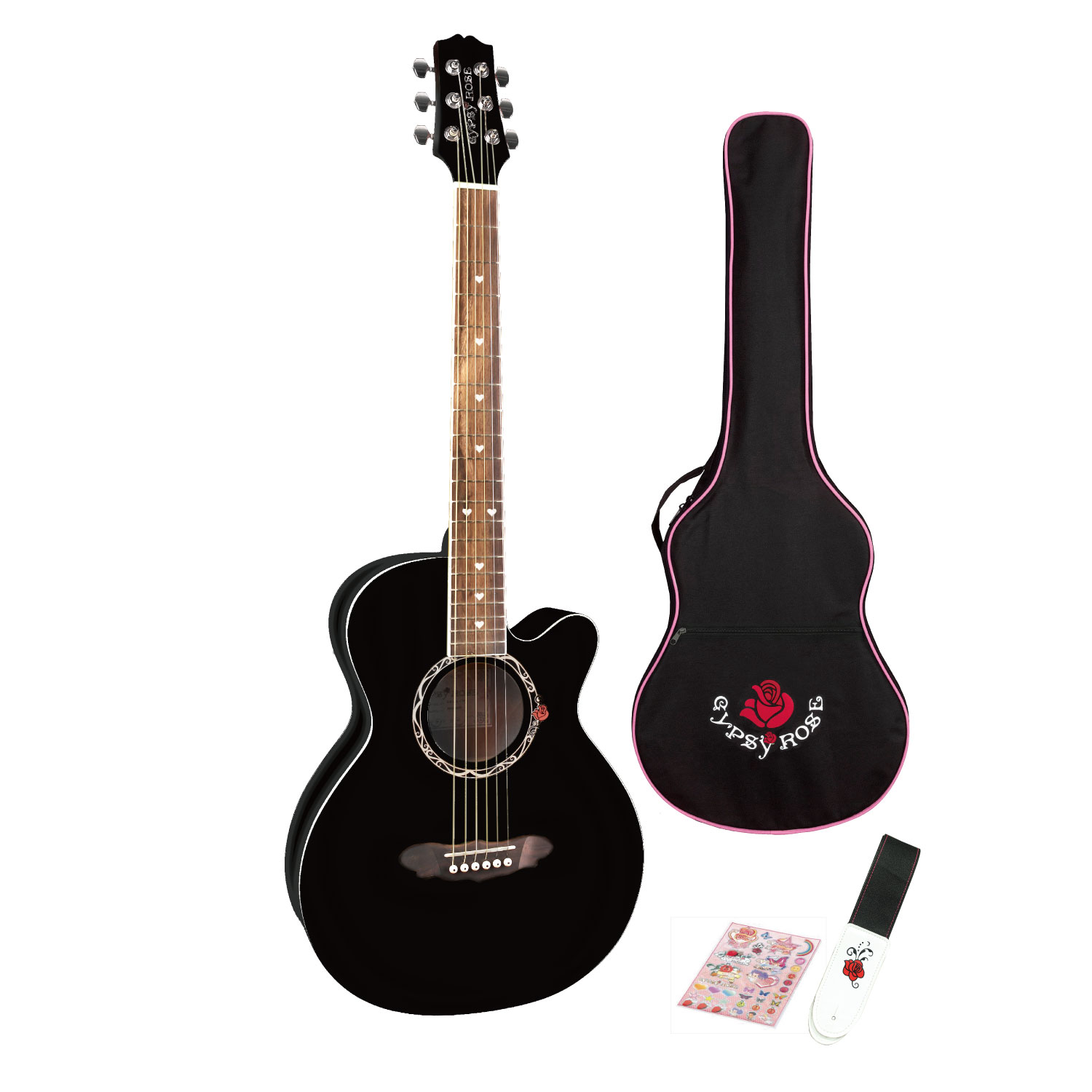 【GYPSY ROSE】大人気のジプシーローズのアコースティックギターキットに ちょっと大人でシックなカラー3 色が登場！！！