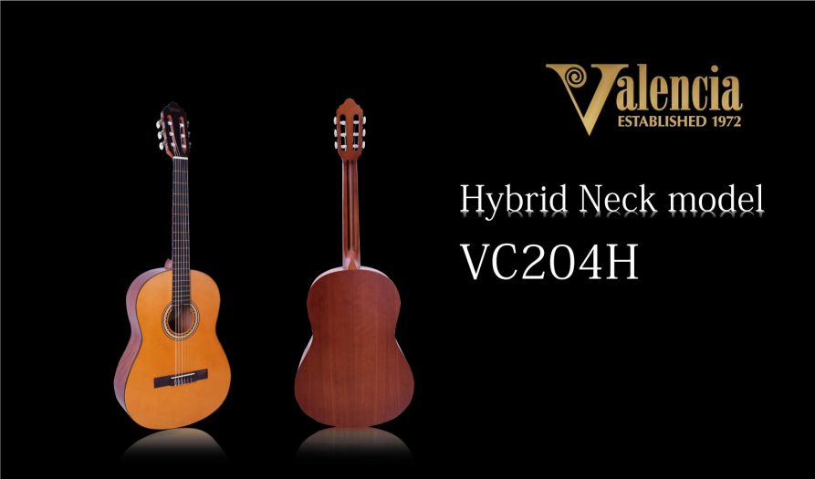 Valencia】クラシックギターVC204 4/4シリーズにハイブリッドスリム ...