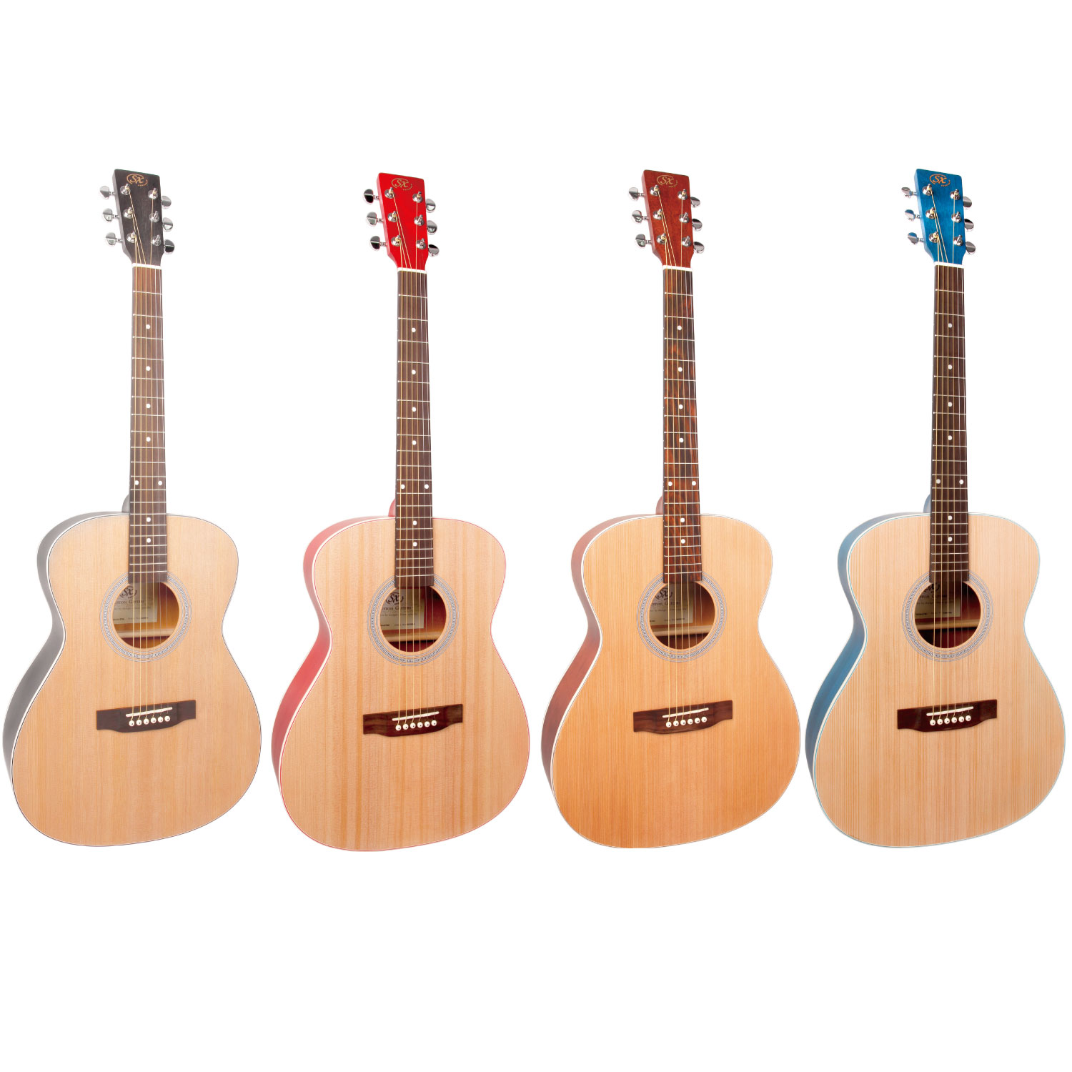【SX　Guitars】大人気のＳＸアコースティックギターにサイドバックカラーモデルが登場！！！